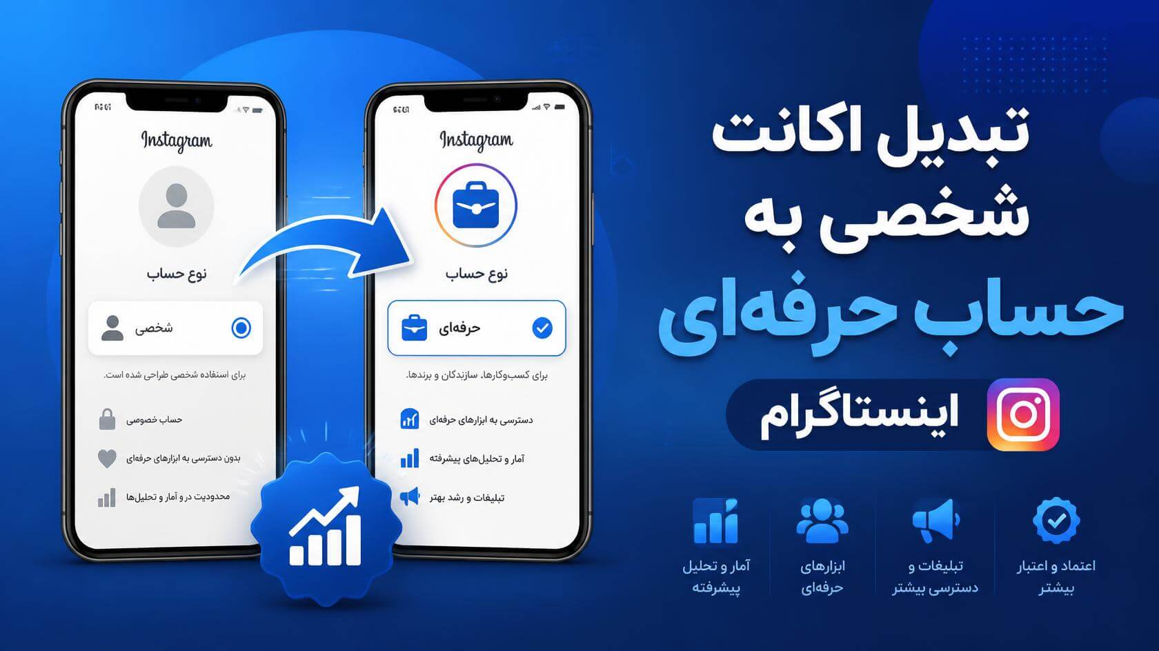 تبدیل اکانت شخصی به حساب حرفهای اینستاگرام